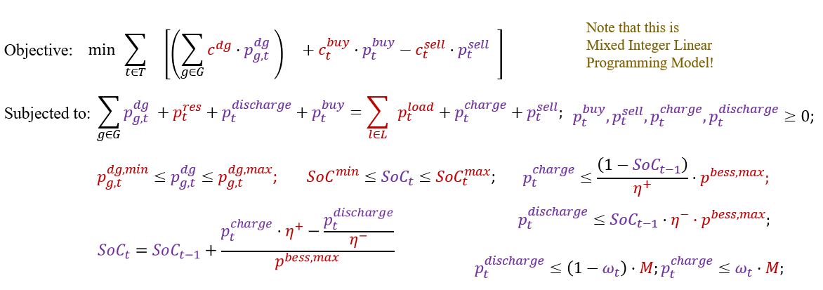 Centralized Model Equations